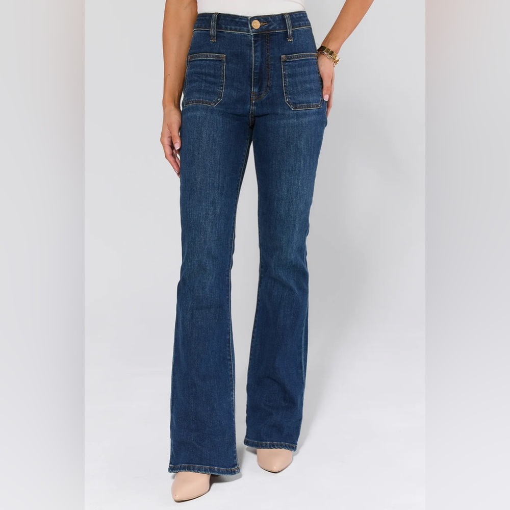 Kut From The Kloth Ana Dark Wash Flare Jeans 12